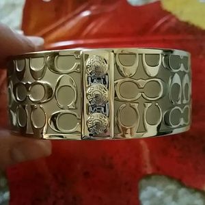 💥Coach Thick Silver Bracelet/Bangle💥